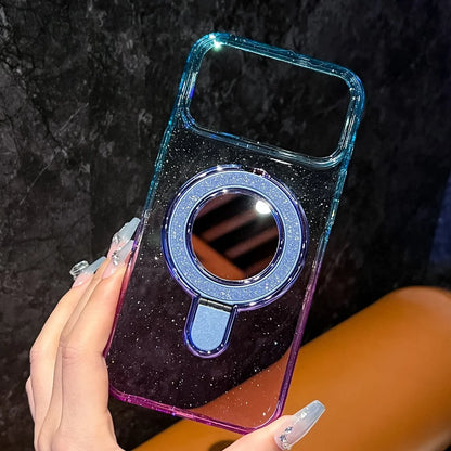 Glitter Gradient Clear Phone Case