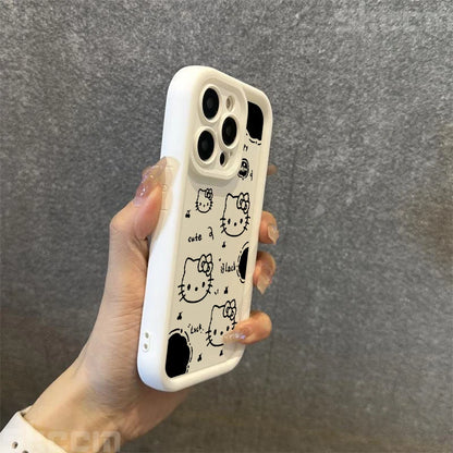 Black Hello Kitty Phone Case