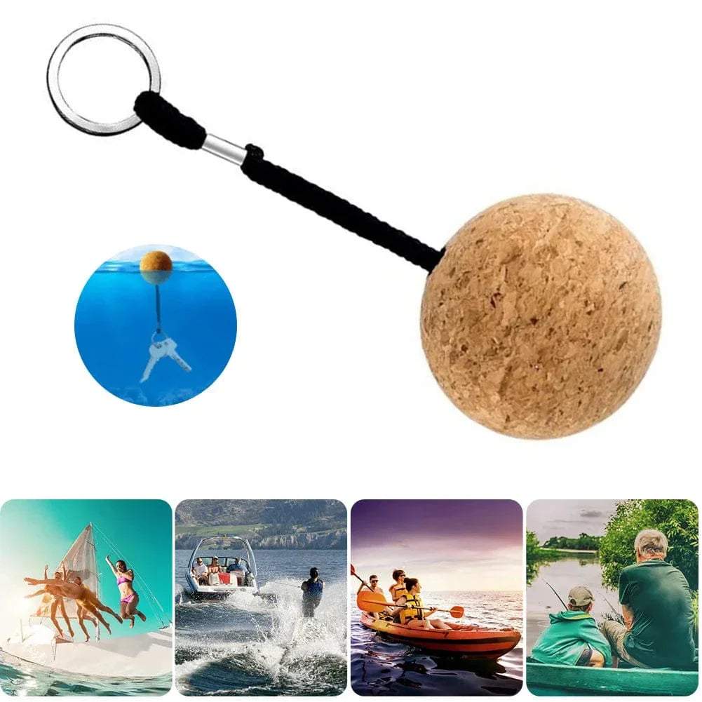 AquaGrip™ Floating Cork Keyring – Never Lose Your Keys to the Water Again!