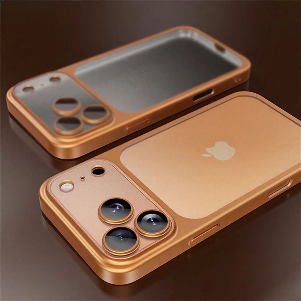 Matte Electroplated Hard Case For iPhone
