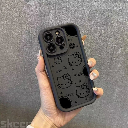 Black Hello Kitty Phone Case
