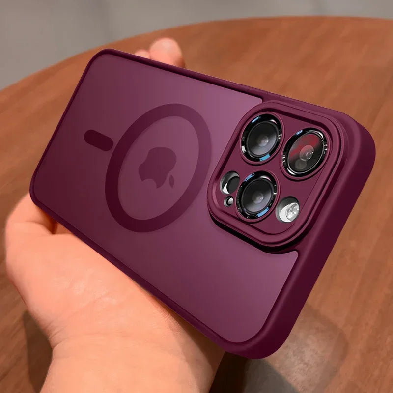 Matte Magnetic Armor Phone Case