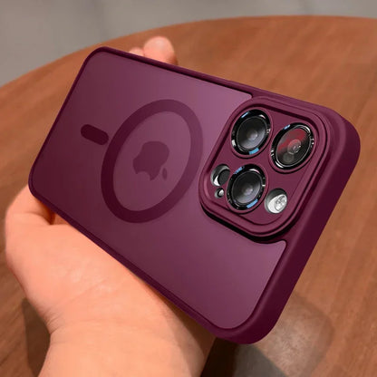 Matte Magnetic Armor Phone Case