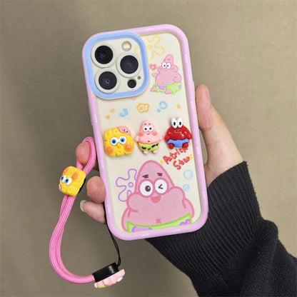 Cute 3D SpongeBob & Patrick Phone Case