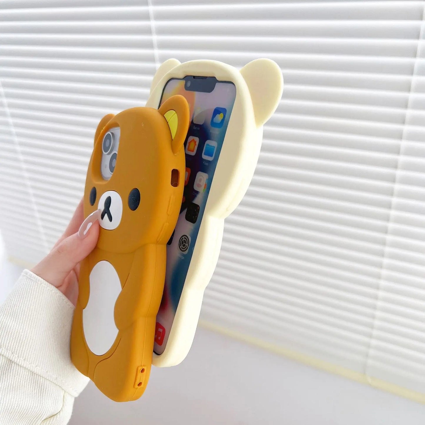 Rilakkuma Bear Silicone Soft Case iPhone
