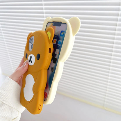 Rilakkuma Bear Silicone Soft Case iPhone