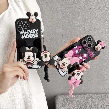 Minnie Mickey Head Phone Case for iPhone