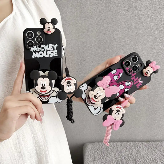 Minnie Mickey Head Phone Case for iPhone