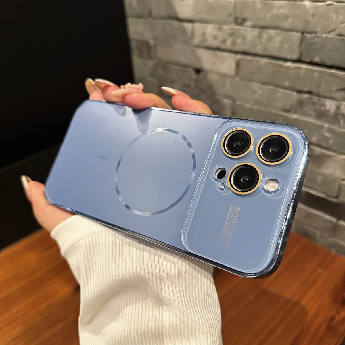 Magnetic Frosted Glass Case For iPhone