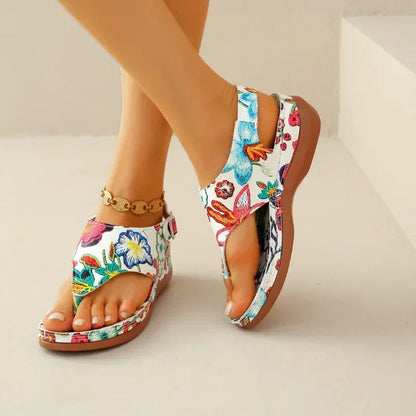 FloraComfort™ Women's Orthopedic Wedge Sandals