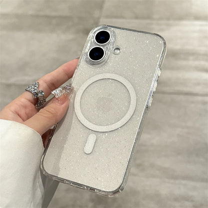 Glitter Magnetic Transparent Case