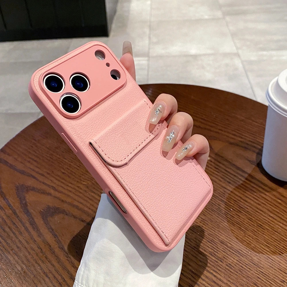 PU Leather Card Wallet Phone Case
