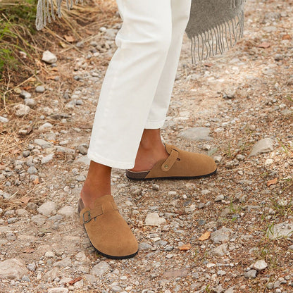 LuxeStride™ - Women's Flat Mules
