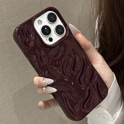 Electroplated 3D Wave Glossy Phone Case