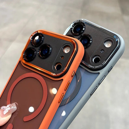 Transparent Magnetic Plating Camera Protection Case iPhone