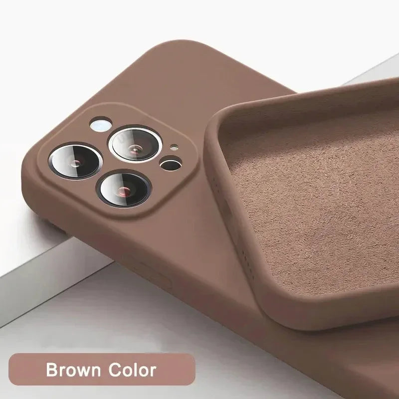 Solid Color Silicone Phone Case