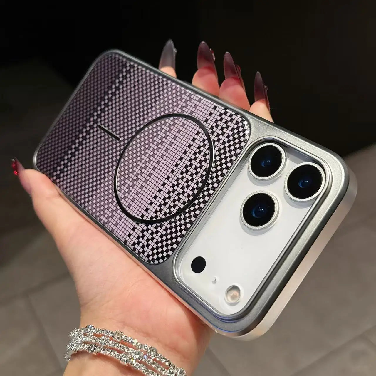 Carbon Fiber Armor Magnetic Phone Case