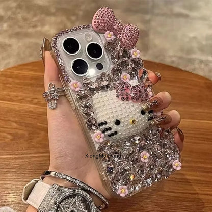 Sanrio Hello Kitty Glitter Diamond iPhone Case