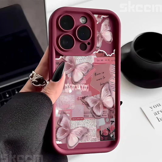 Pink Butterfly Phone Case