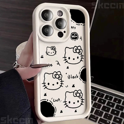 Black Hello Kitty Phone Case