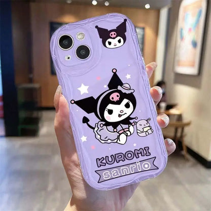 Sanrio Kuromi Hello Kitty Hand Chain Phone Case