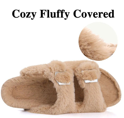 CozyStep™: Women's Footbed Plush Slippers