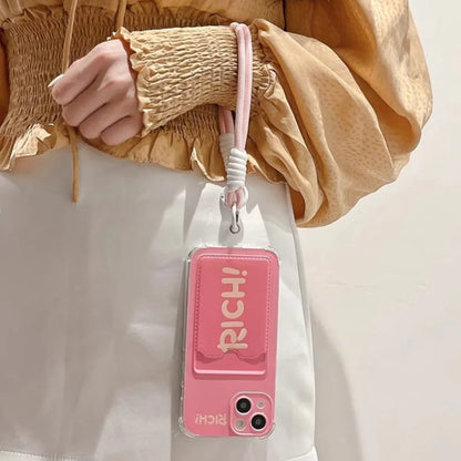 Hello Kitty Card Holder Lanyard Phone Case