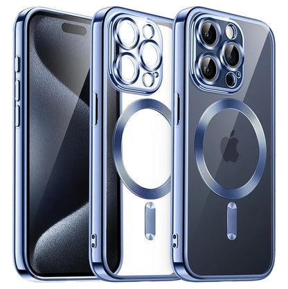 Magnetic Clear Plating Phone Case