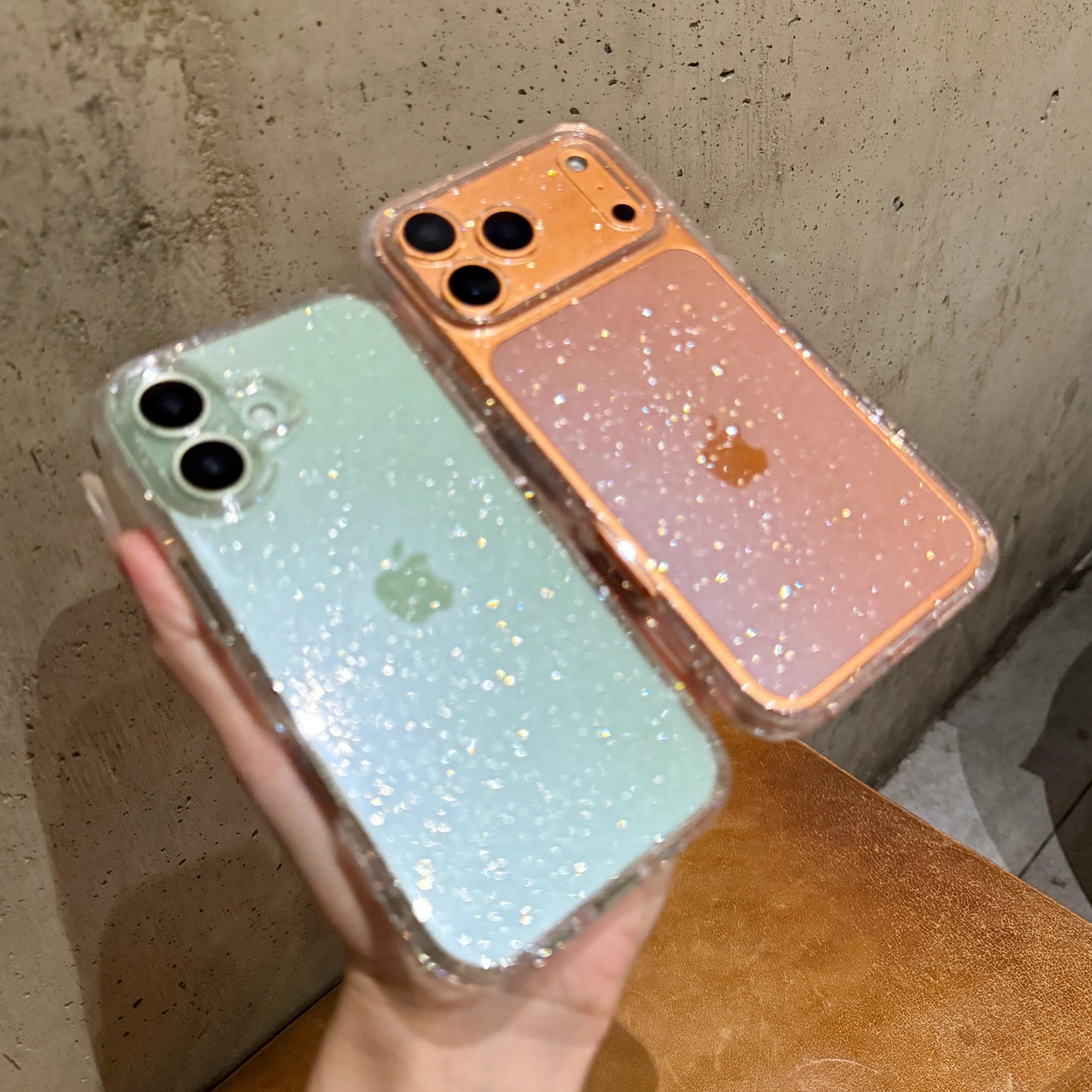 Bling Glitter Clear Soft Case For iPhone