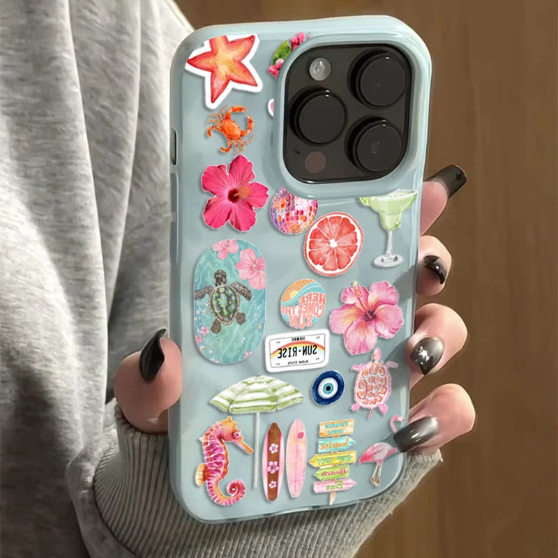 Ocean Flower Turtle Phone Case