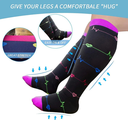 XPressFit™: Compression Socks for Plus Size (One Pair)