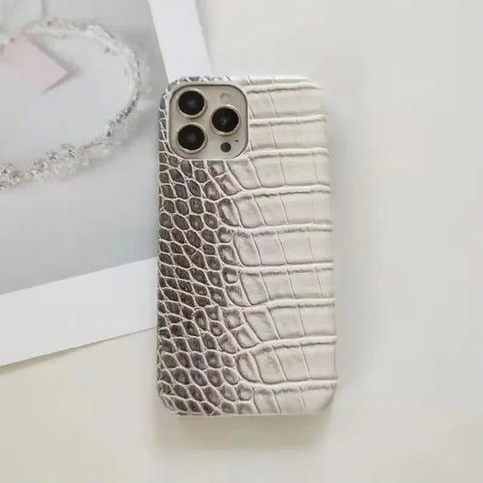 Gradient Crocodile Pattern Phone Case For iPhone
