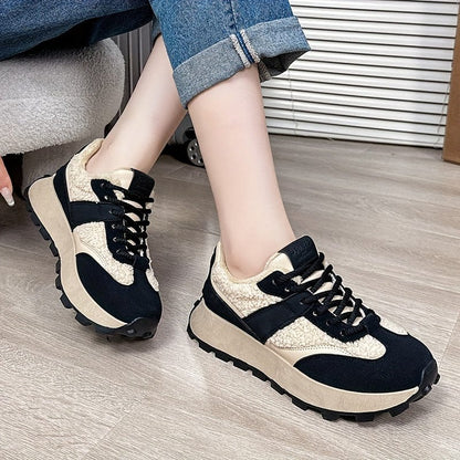CozyStride™ Women’s Plush Sneakers – The Ultimate Non-Slip, Fuzzy Comfort for Winter Walks!