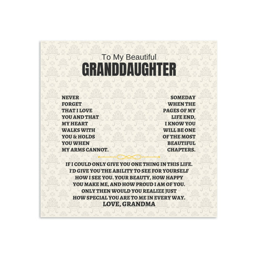 To My Granddaughter - Beautiful Gift Set - SS170V4