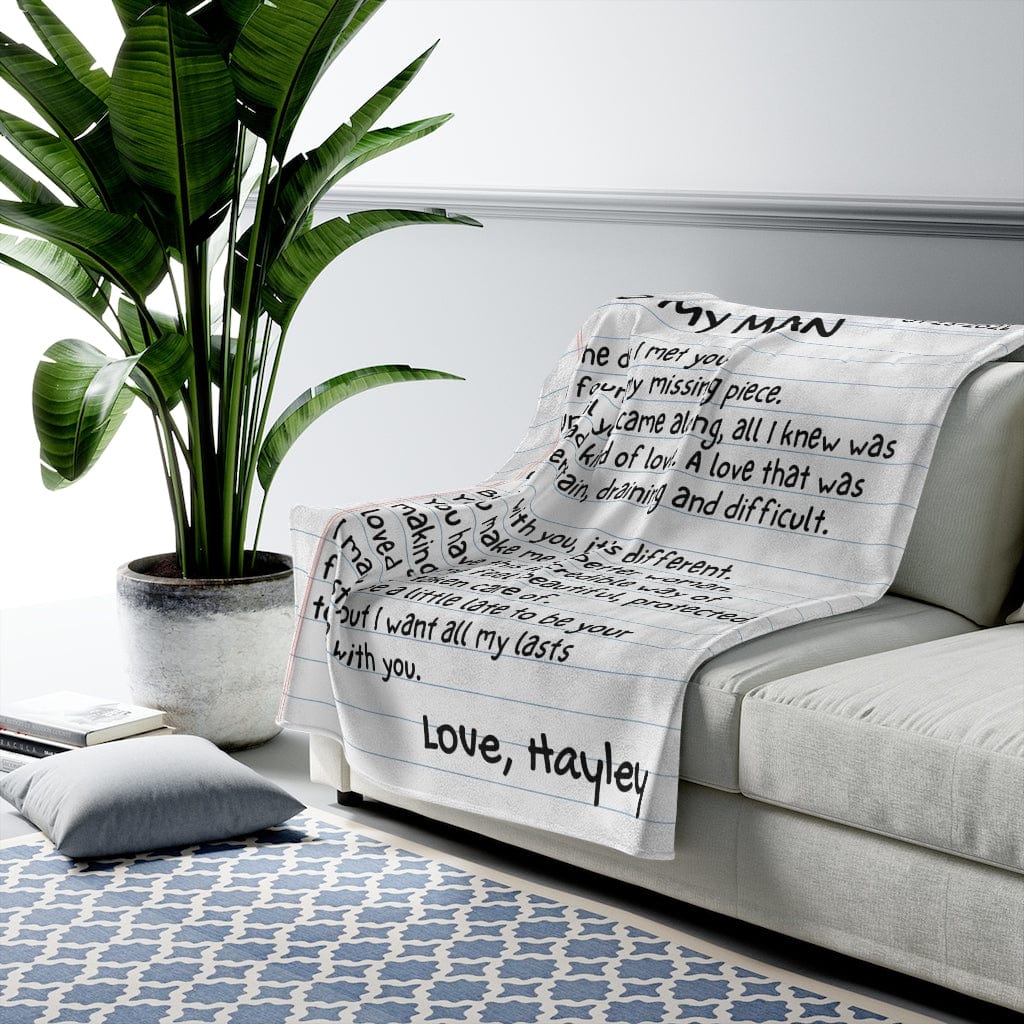 Cute Gift - Love Letter Style - Personalized Comfy Blanket - SS88