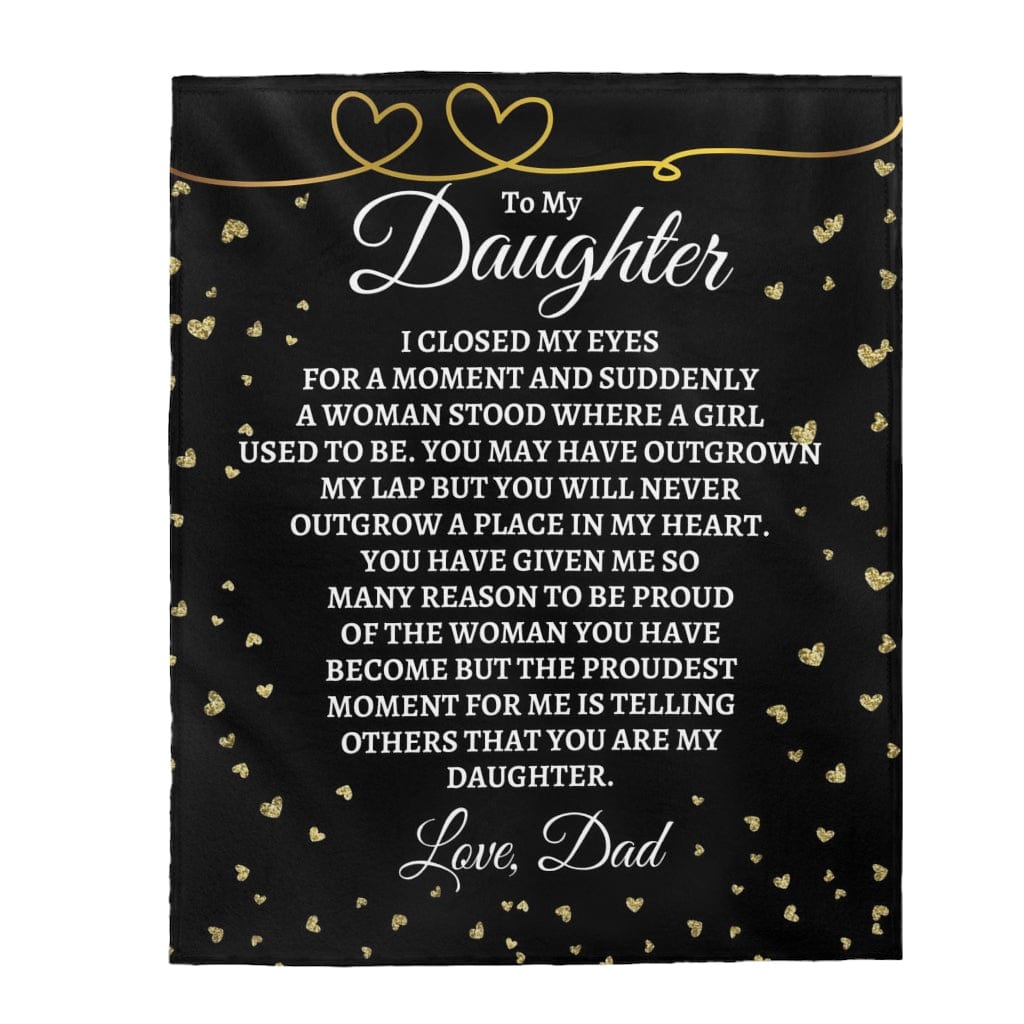To My Daughter - Love, Dad - Super Comfy Blanket - SS45