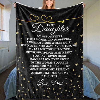 To My Daughter - Love, Dad - Super Comfy Blanket - SS45