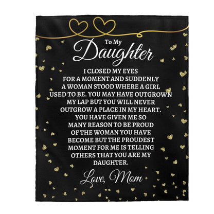 To My Daughter - Love, Mom - Super Comfy Blanket - SS44
