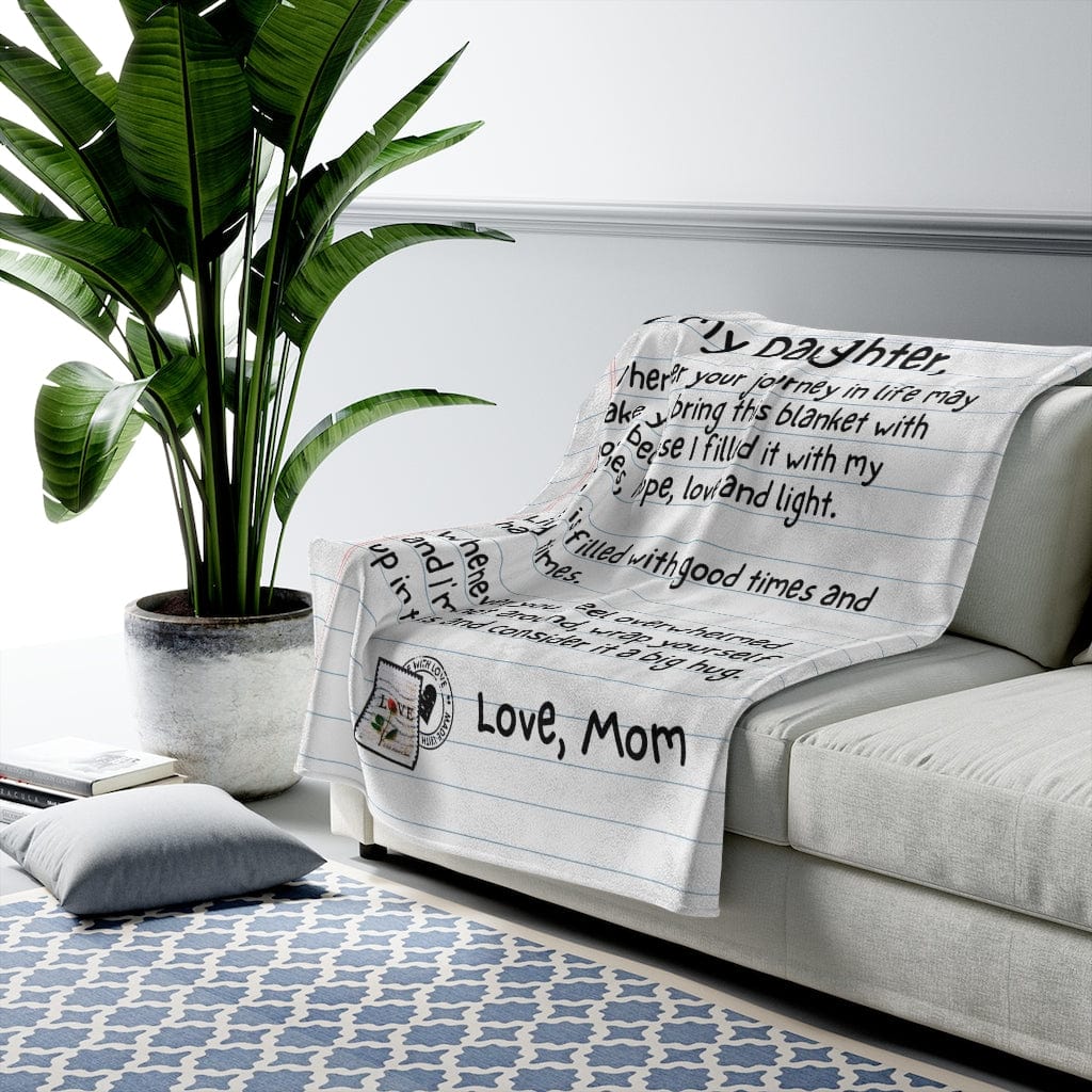 To My Daughter - Love, Mom - Super Comfy Blanket - SS61