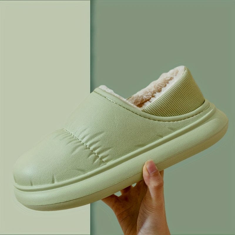 AquaFleece™ Women’s Waterproof Slippers – Cozy, Fleece-Lined Comfort for Winter!