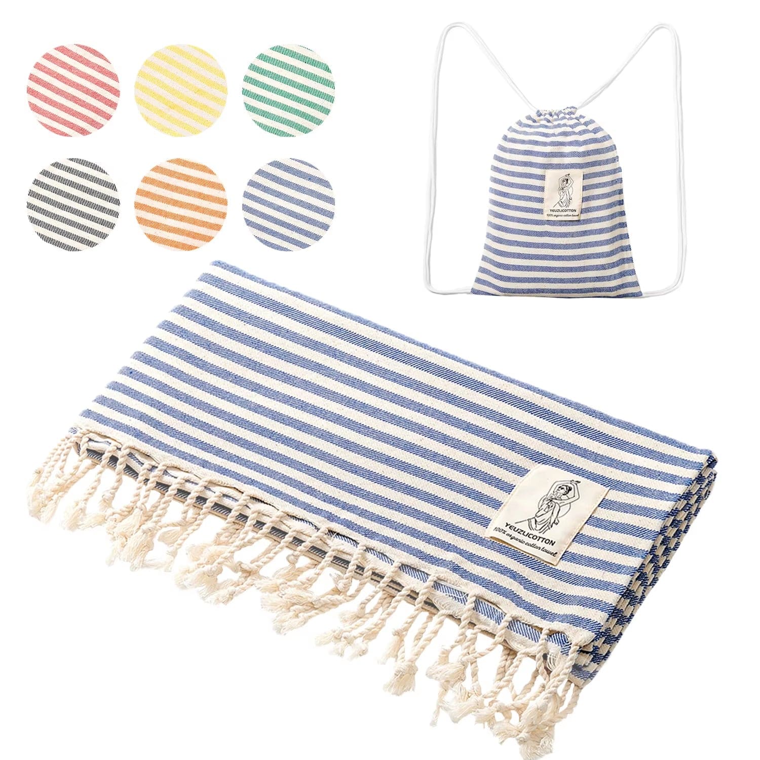 🏖️ The ChillWrap™ Turkish Travel Towel