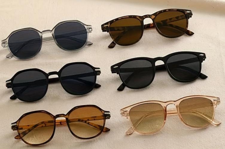 AdventureOptix™ 6-Pack: Unisex Retro Glasses with Durable TR90 Frames