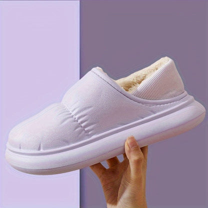 AquaFleece™ Women’s Waterproof Slippers – Cozy, Fleece-Lined Comfort for Winter!