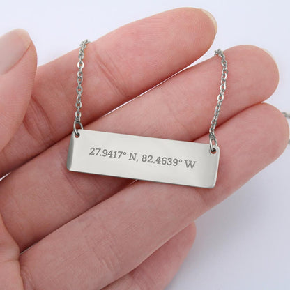 Coordinates Horizontal Dainty Bar Necklace - SS56