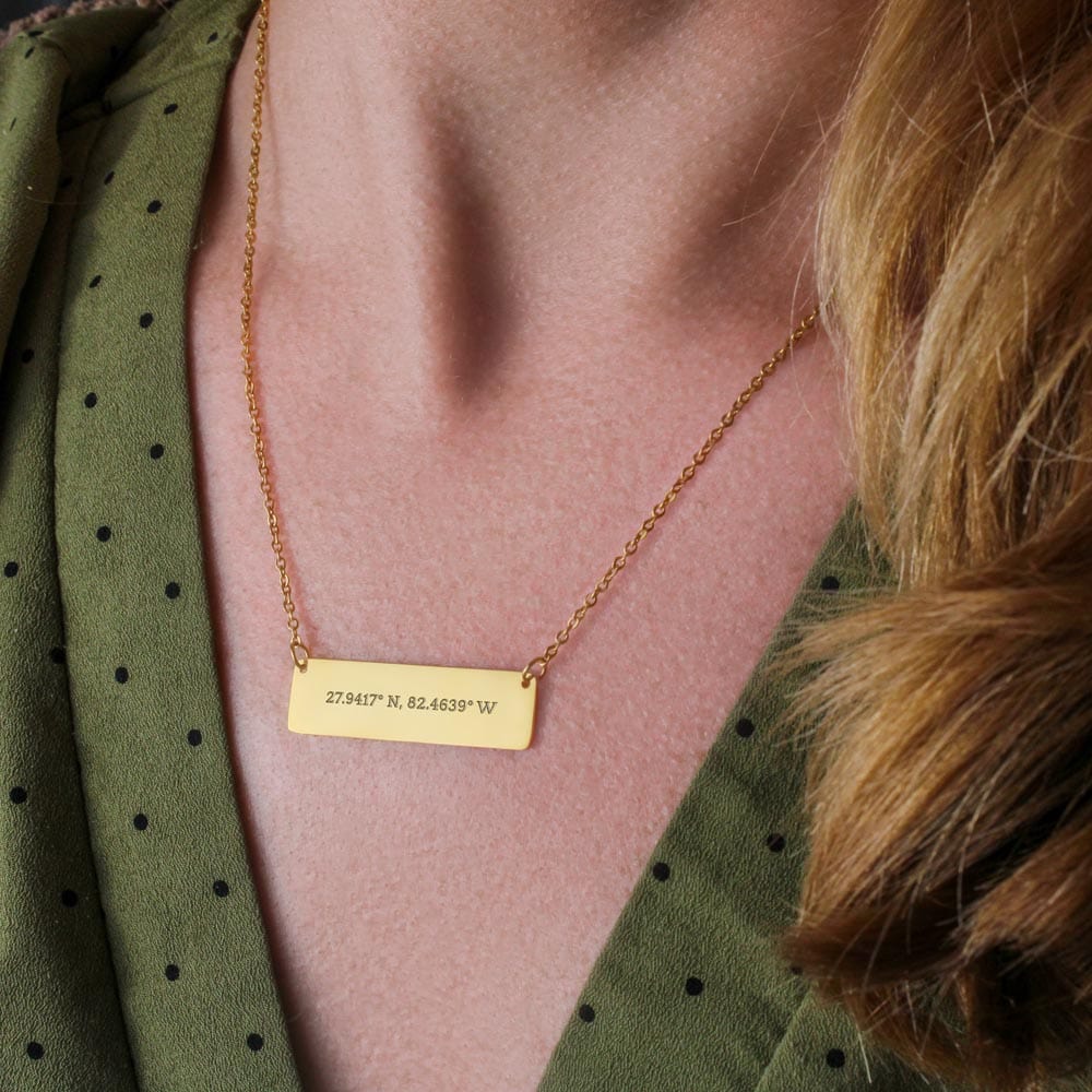 Coordinates Horizontal Dainty Bar Necklace - SS56