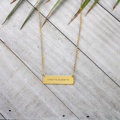 Coordinates Horizontal Dainty Bar Necklace - SS56