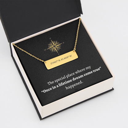 Coordinates Horizontal Dainty Bar Necklace - SS56