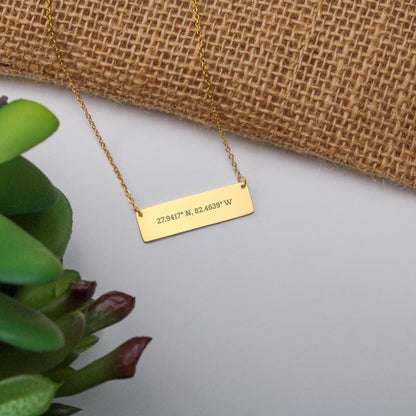 Coordinates Horizontal Dainty Bar Necklace - SS56