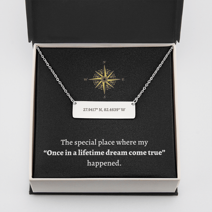Coordinates Horizontal Dainty Bar Necklace - SS56