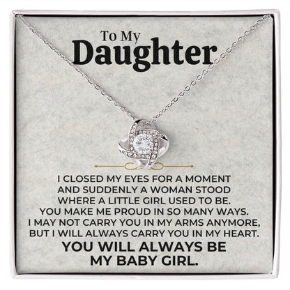 Daughter - Always Be My Baby Girl - Love Knot Gift Set - SS506